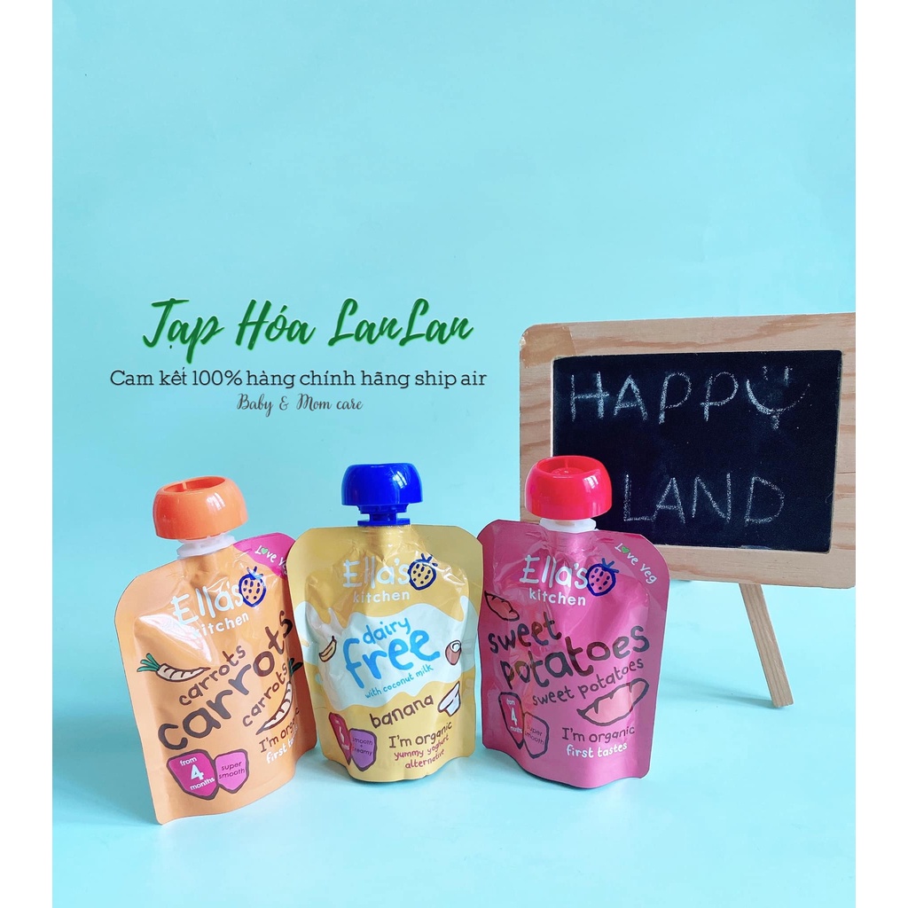 [HÀNG AIR] TRÁI CÂY NGHIỀN/SMOOTHIES ELLA'S KITCHEN HÀNG UK - 70G