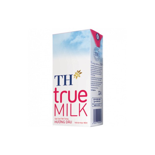 TH True milk hương dâu 180ml lốc