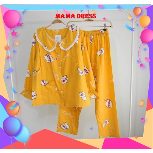 Bộ sau sinh mặc nhà COTTON FREE SIZE cho mẹ ở cữ - bộ đồ bầu XINH-XỊN-ĐẸP giá rẻ CHO BÉ TI TIỆN B11