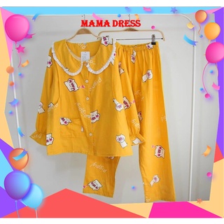 Bộ sau sinh mặc nhà COTTON SỮA mát lạnh cho mẹ ở cữ - bộ đồ bầu XINH-XỊN-ĐẸP giá rẻ CHO BÉ TI TIỆN B11