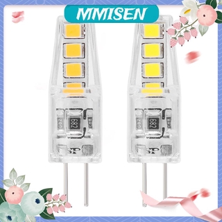 Mmisen &220v 2w silicone replace corn lamp g4 smd2835 8 led chandelier light bulb