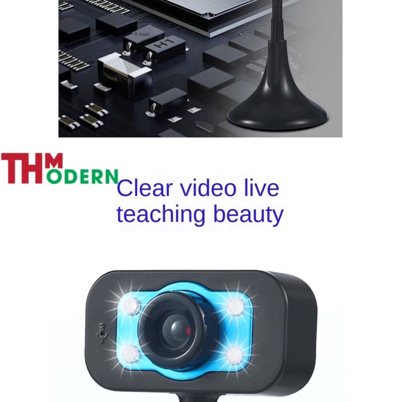 Webcam Dùng Cho Máy Tính Tích Hợp Mic, Trang Bị Hệ Thống  Đèn Led Siêu Sáng Bền Đẹp,Thiết Kế Hiện Đại,Nhỏ gọn Tiện Lợi