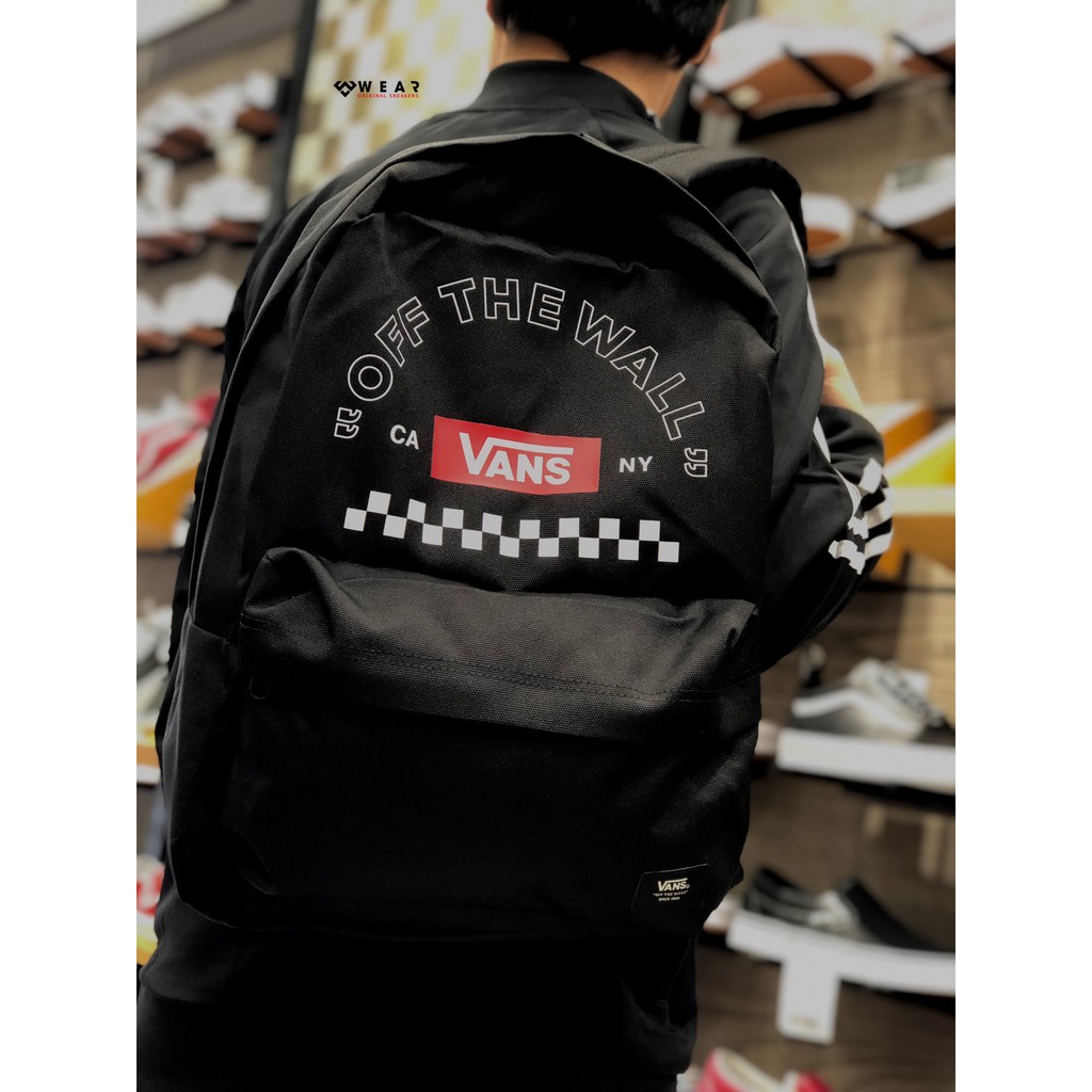 Balo Vans Redbox Checker Backpack - VN0A489NBLK