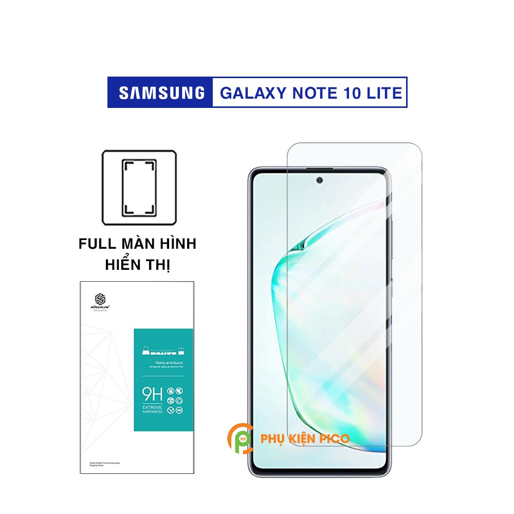 Cường lực Samsung Note 10 Lite full màn hiển thị chính hãng Nillkin Amazing H - Dán màn hình Samsung Galaxy Note 10 Lite