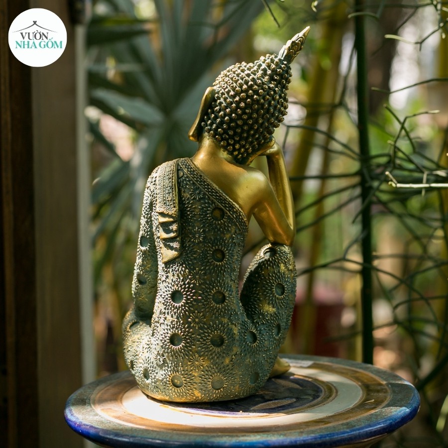 Tượng phật tam thế An nhiên_Vườn Nhà Gốm, xua tan lo âu, phiền muộn và cầu bình an. | BigBuy360 - bigbuy360.vn