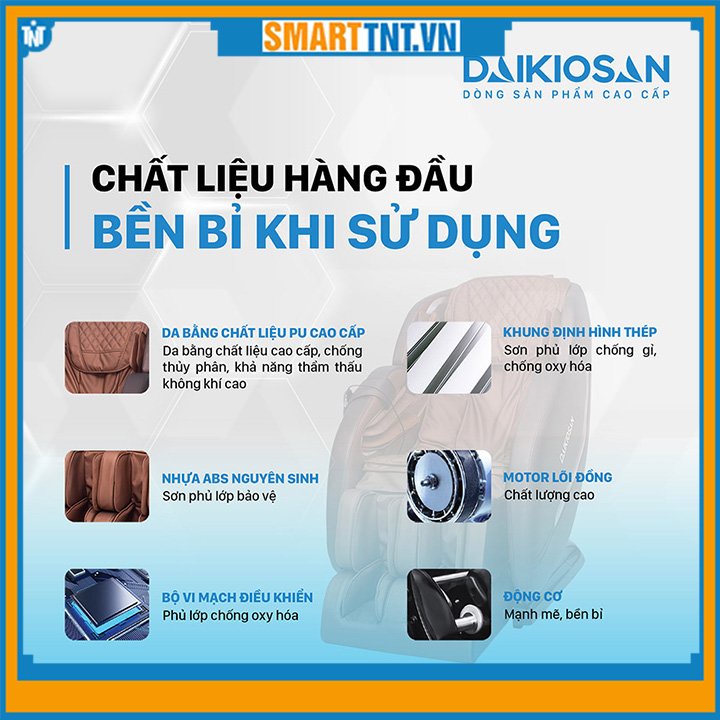 Ghế Massage sang trọng hàng chính hãng Daikiosan DVGM-10002 cao cấp