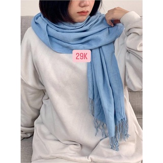 Khăn choàng xanh ngọc len 2hand