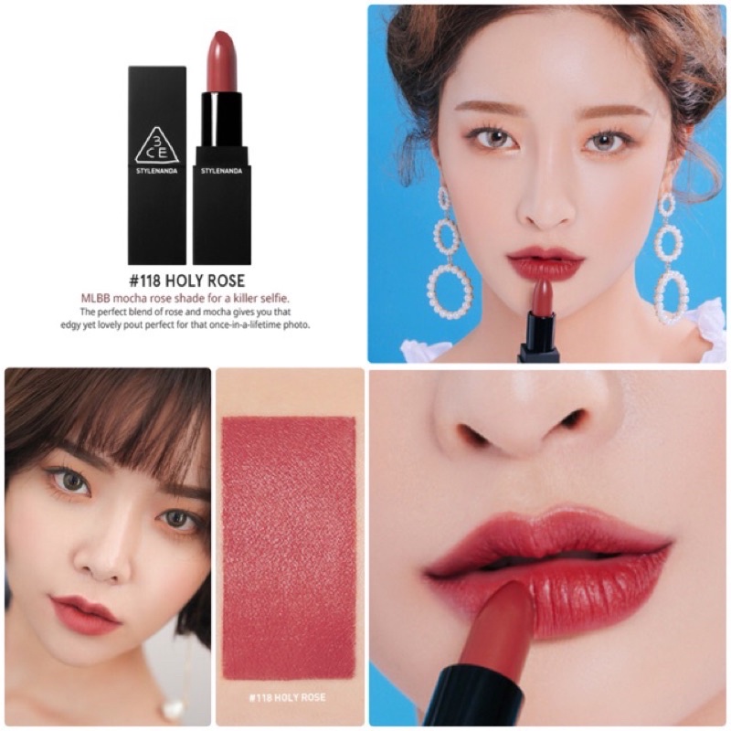 Son Thỏi 3ce Matte Lip Color [Date T11/2023]