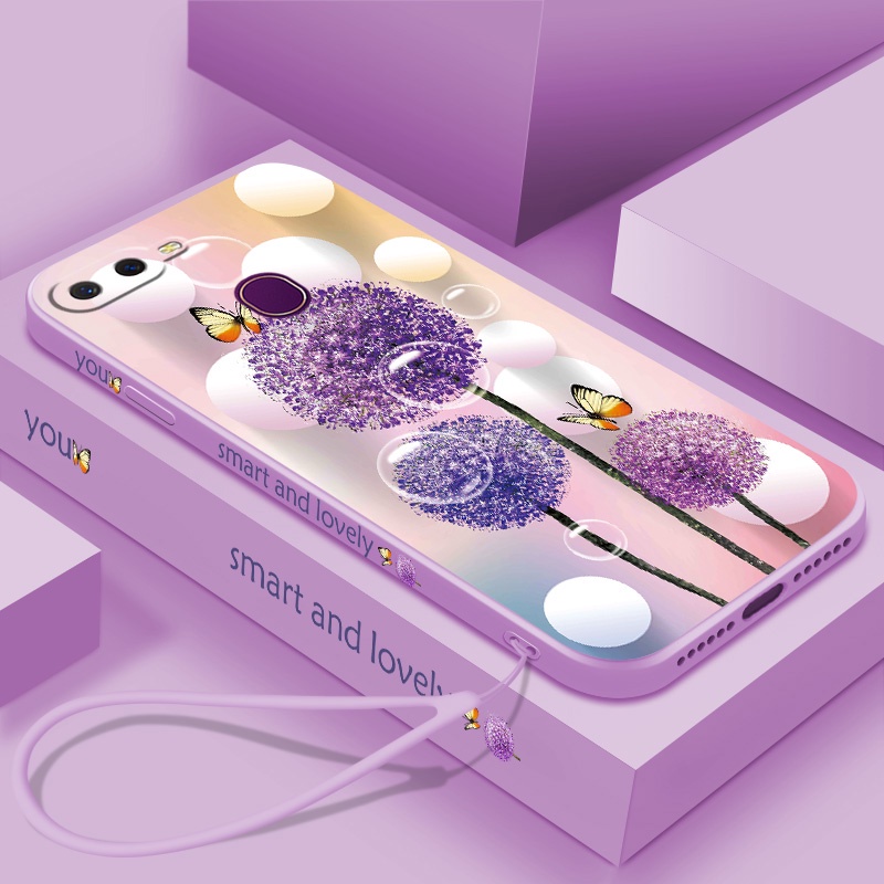 ốp lưng OPPO A5S A12 A7 2018 Ốp Điện Thoại Silicon Họa Tiết Bươm Butterfly trường hợp điện thoại giá