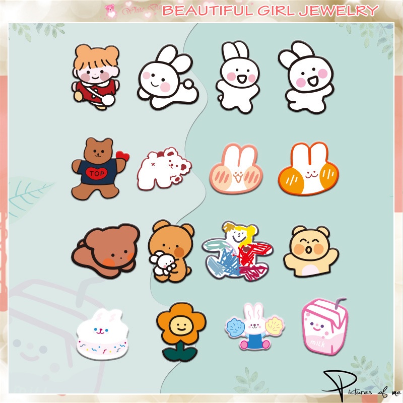 Ghim cài áo hình động vật hoạt hình xinh xắn