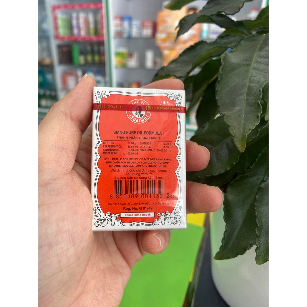 Dầu thái đỏ ông già SIANG PURE OIL 7cc/3cc