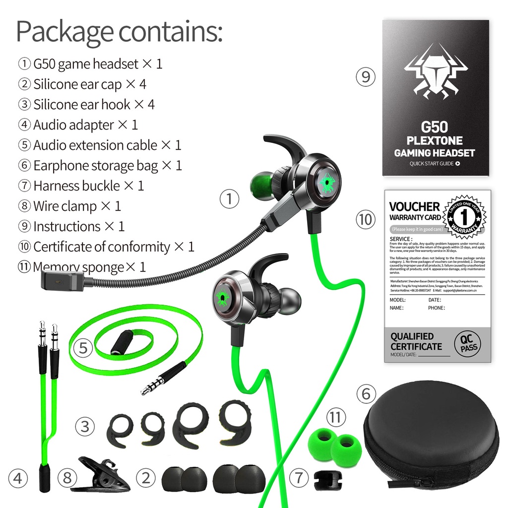 Tai nghe plextone G50 mới nhất, âm bass cực mạnh, tai nghe game thủ, chơi PUBG, Freefire, hai mic thu âm cực rõ