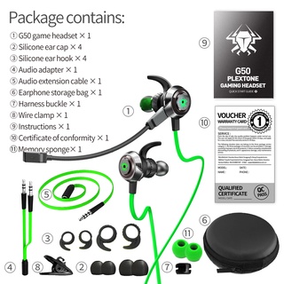 Tai nghe plextone G50 mới nhất, âm bass cực mạnh, tai nghe game thủ, chơi PUBG, Freefire, hai mic thu âm cực rõ