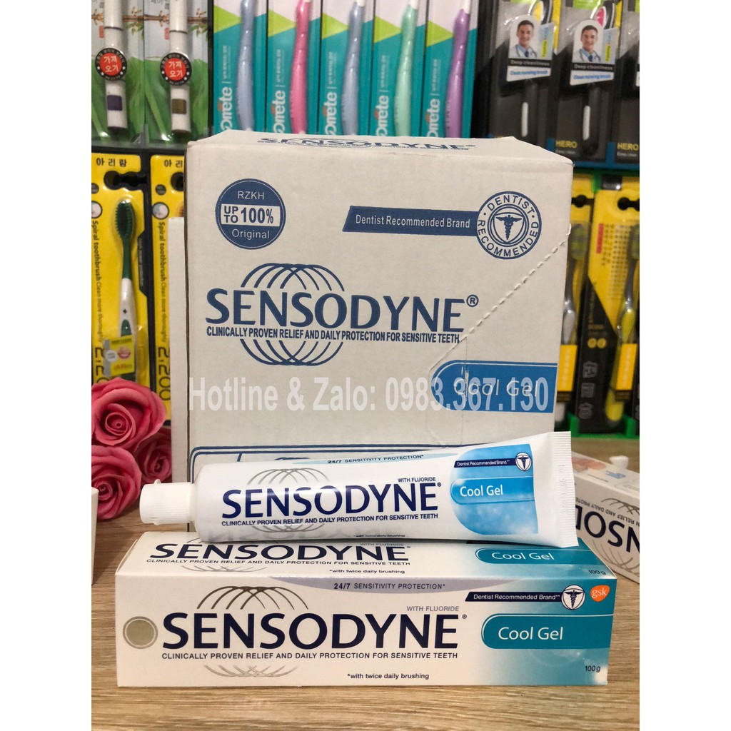 Kem đánh Răng Sensodyne 100g Thơm Mát Giảm Ê Buốt Bảo Vệ Toàn Diện