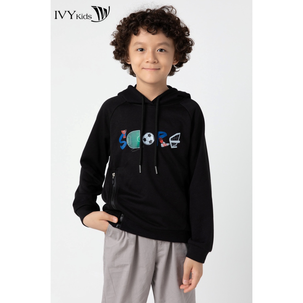 Áo thun hoodie Score bé trai IVY moda MS 59K1397