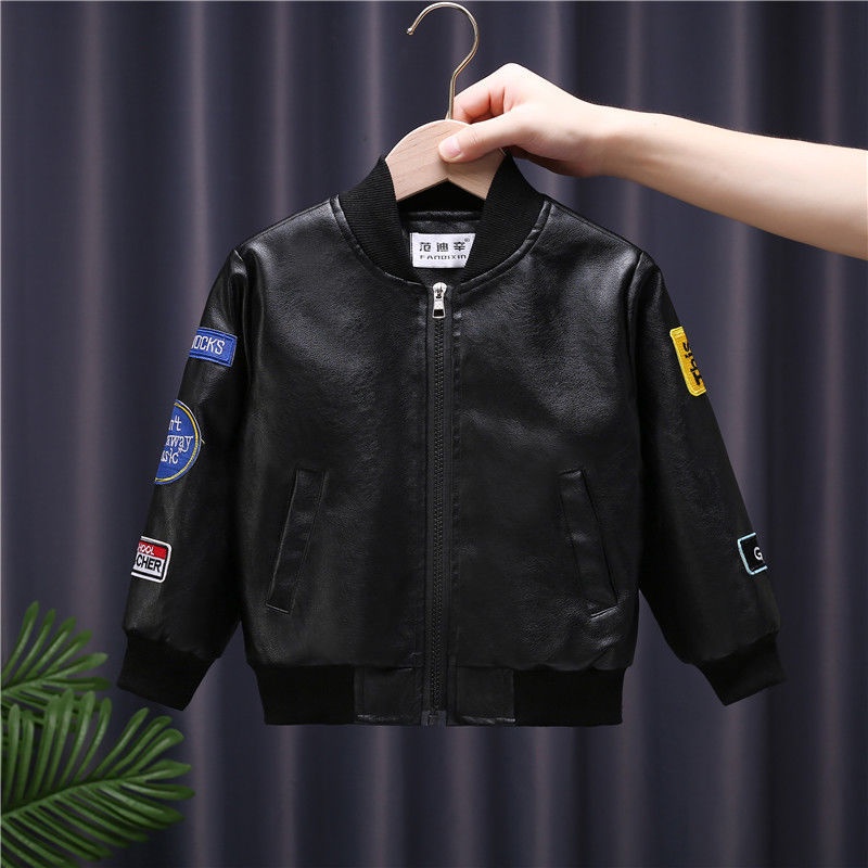 Áo Khoác Thời Trang áo Khoác Trẻ Em Da Thật