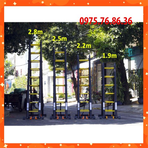 Thang nhôm rút đôi chữ A (2.2M+2.2M) - Sơn tĩnh điện