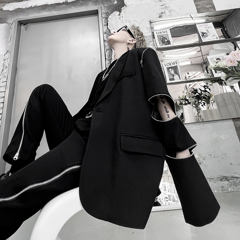 Áo Khoác Phối Khóa Kéo Phong Cách Thời Trang Mùa Thu Mới 2024 Cho Nam Giới