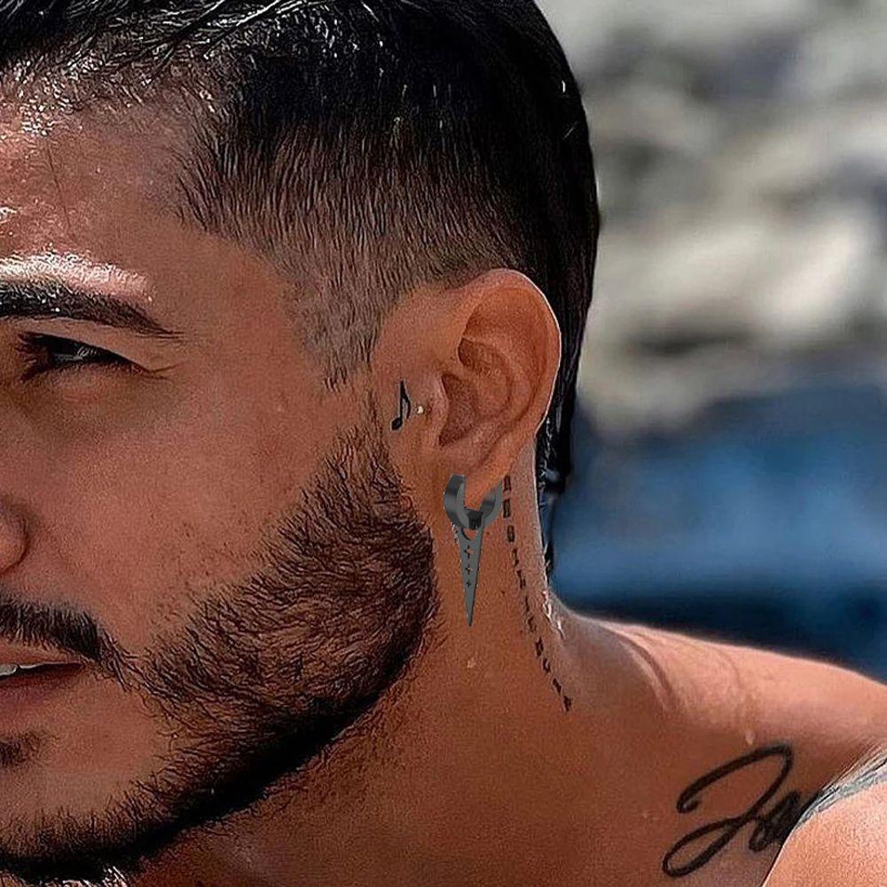 Bông Tai Hình Tam Giác Bằng Thép Không Gỉ Thời Trang Cho Nam Và Nữ