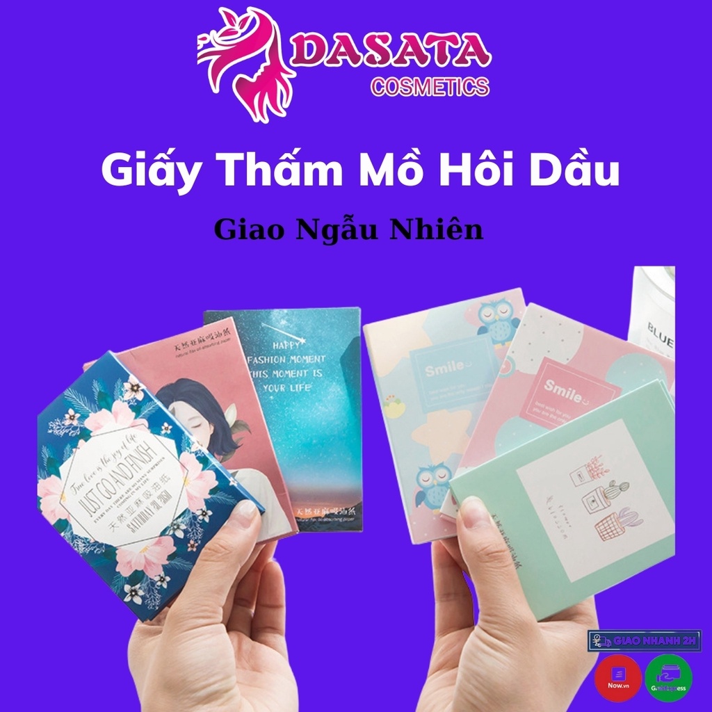 Giấy Thấm Dầu Gói 50 Tờ Nội Địa Trung Giấy Thấm Dầu Da Mặt Thấm Dầu Tốt Giá Rẻ Mẫu Mã Đẹp DASATA