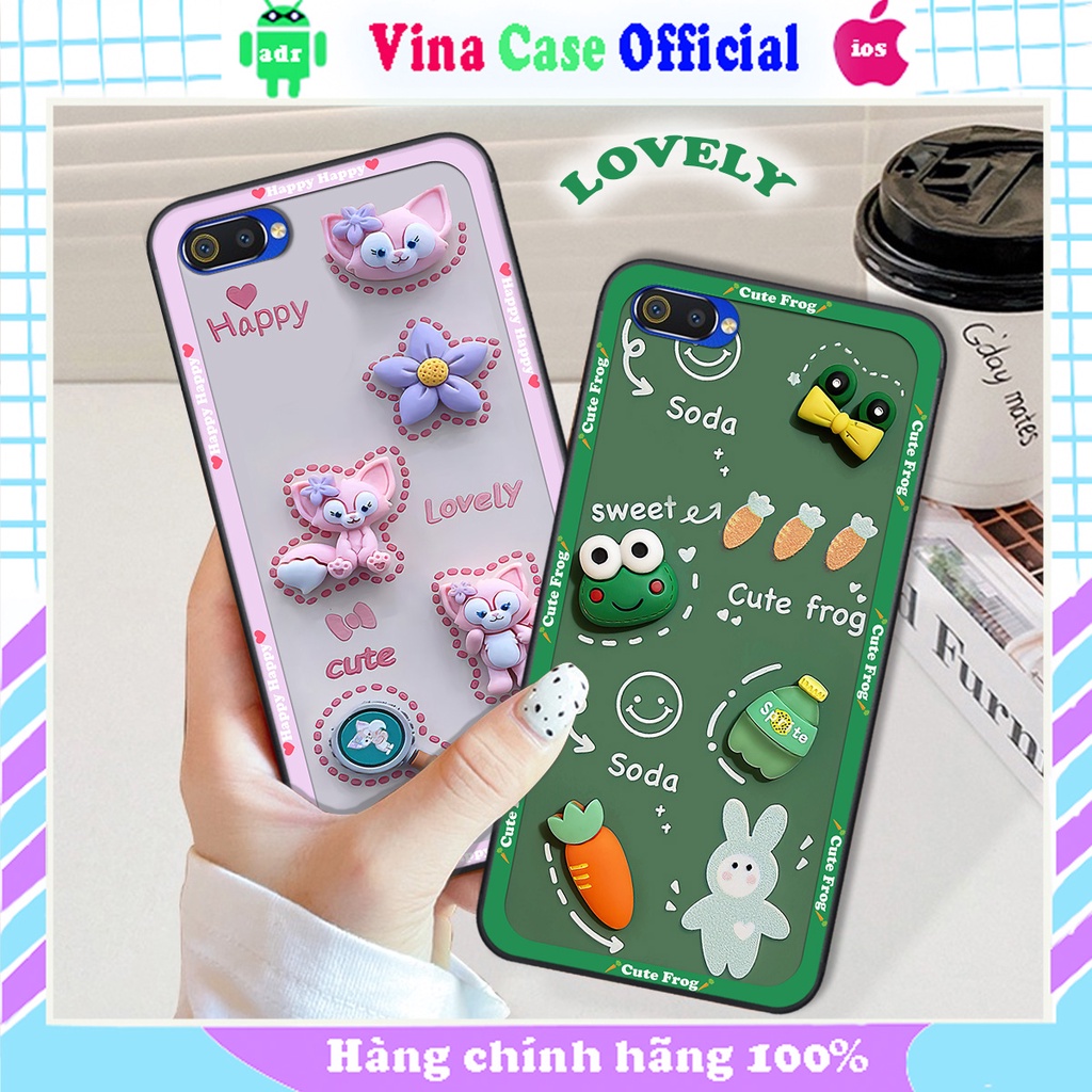 Ốp Realme C1 / C2 in hình hoạt hình cute, dễ thương , đáng yêu