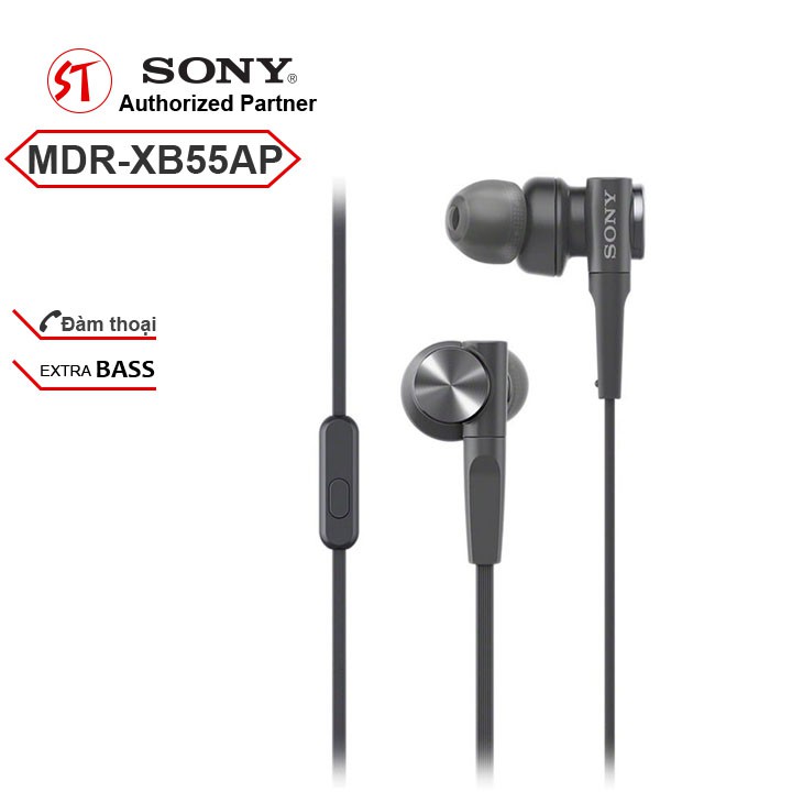 Tai nghe Sony extrabass MDR-XB55AP có micro