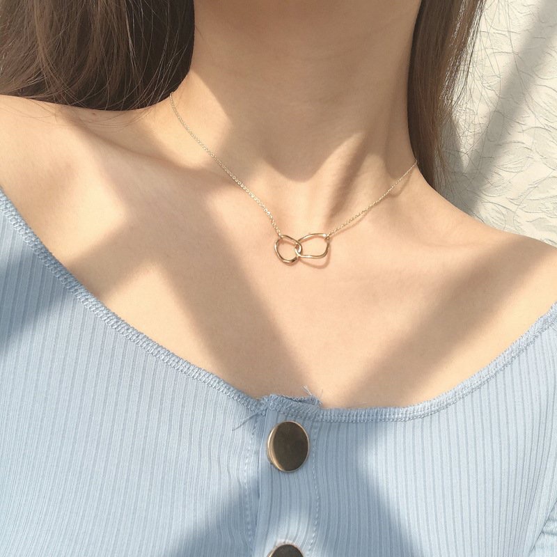 Dây chuyền nữ mạ vàng sợi mảnh thanh lịch phong cách Hàn Quốc