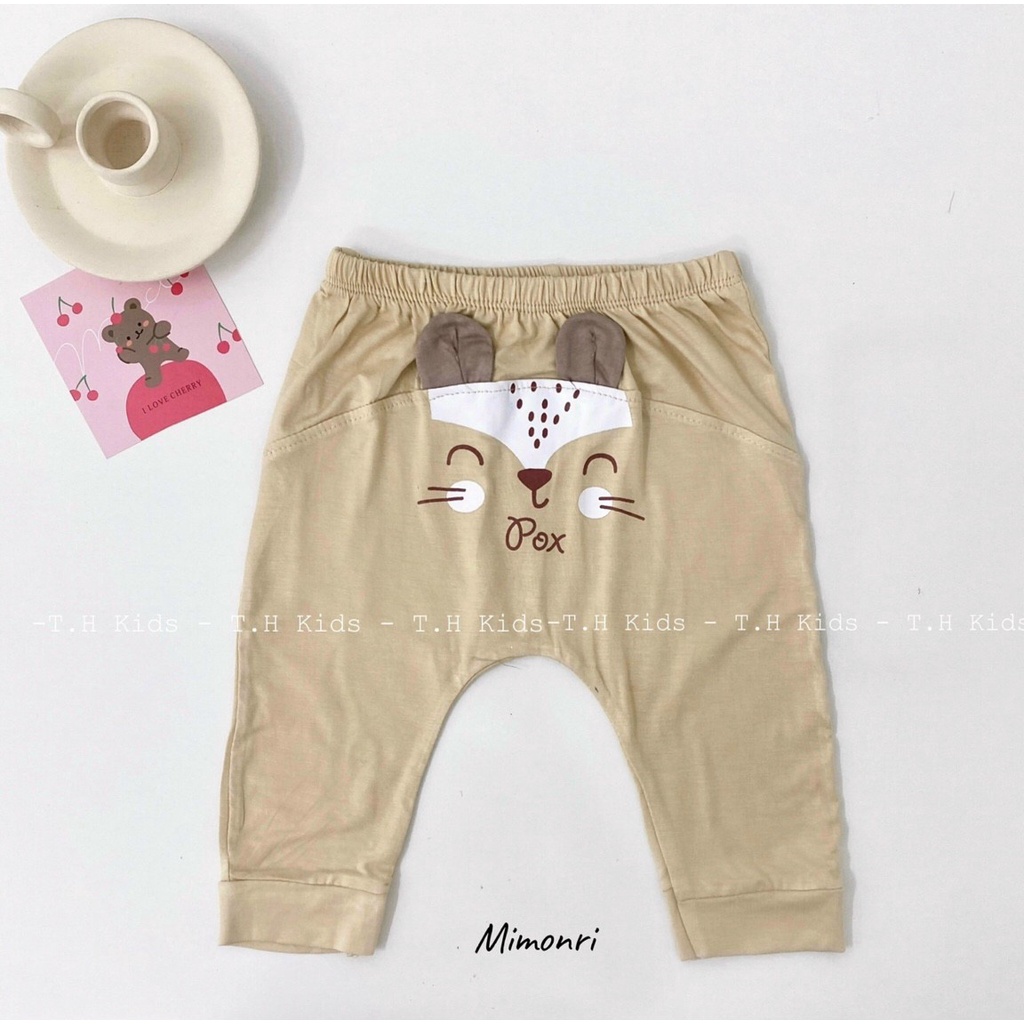 Sale! Set 5 Quần chục mông thú  hình in họa hĩnh ngộ ngĩnh chất thun gân đẹp mềm mịn cho bé