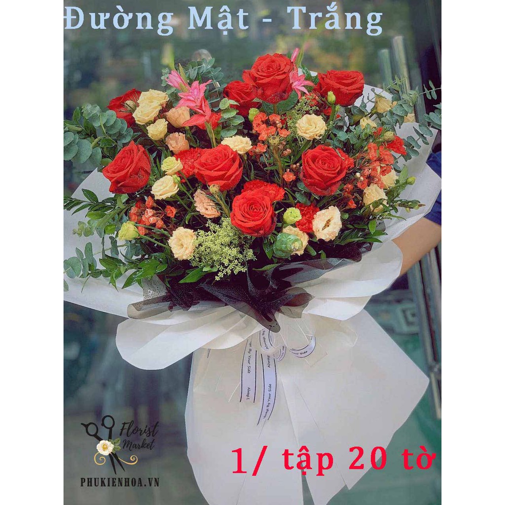 GIẤY GÓI HOA BÓNG MỜ ĐƯỜNG MẬT - HOT NHẤT 2020
