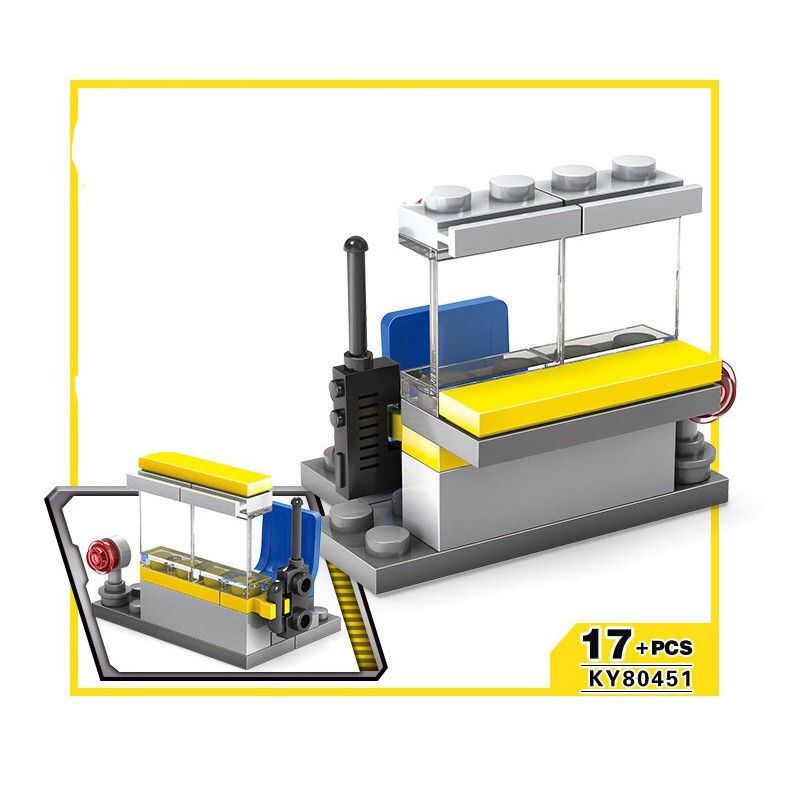 Bộ Lego đội xây dựng thành phố gồm 16 mô hình