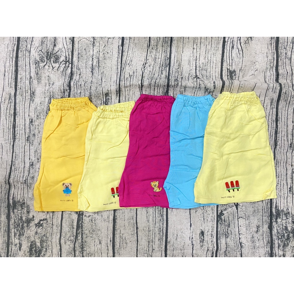 Combo 5 quần đùi lanh lạnh PT cho bé 4~15kg