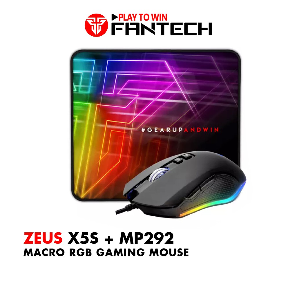 Combo FANTECH Chuột X5s ZEUS + Lót Chuột MP25/MP292 - Hãng Phân Phối Chính Thức