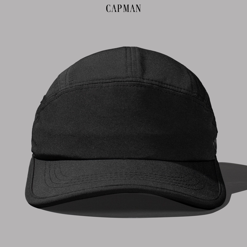 Mũ lưỡi trai chính hãng CAPMAN dáng thể thao ôm đầu hiphop màu đen CM39