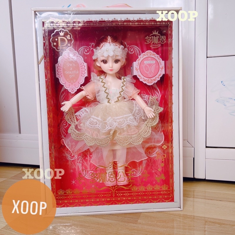 Đồ chơi ! Búp bê khớp váy ren hộp to cao cấp siêu đẹp