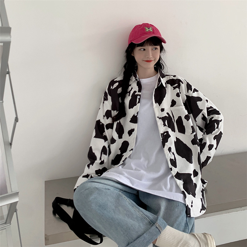 Áo Sơ Mi Tay Dài Cổ Bẻ Dáng Dài Rộng Thời Trang Hàn Quốc Dành Cho Nữ