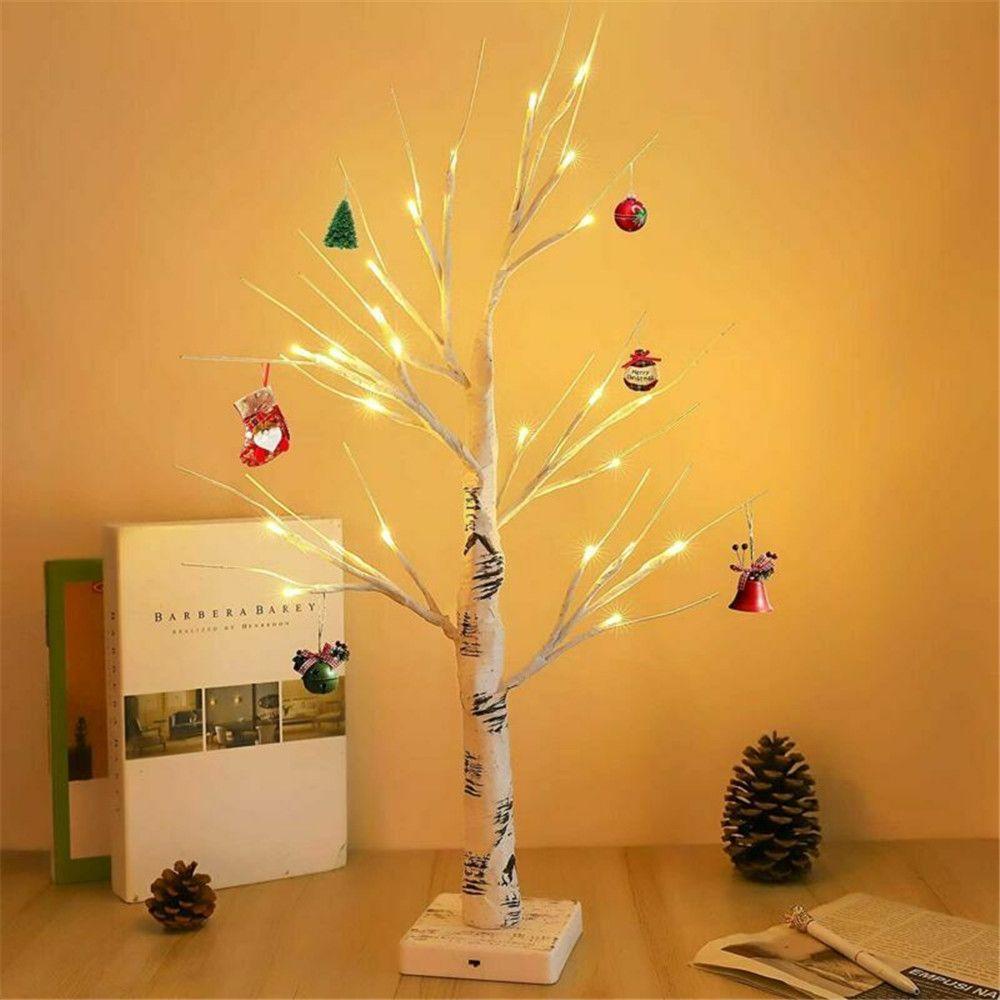 Đèn LED Trắng Hình Cây Giả Dùng Trang Trí Lễ Phục Sinh Kat1