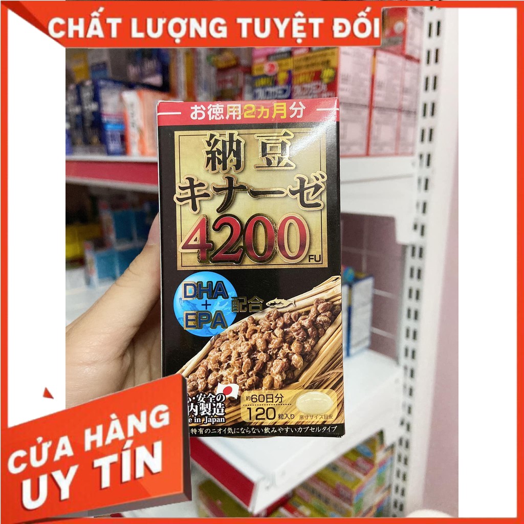 Hộp120V Nattokinase 4200fu Maruman Nhật Bản