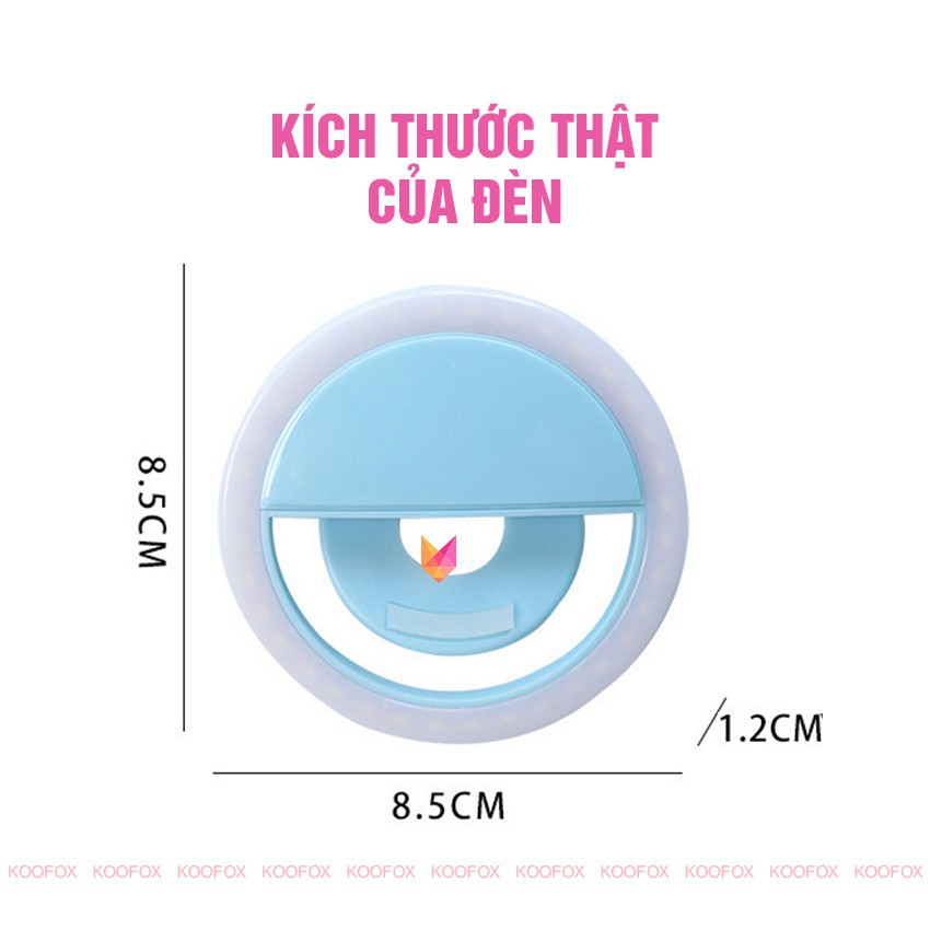 [SIÊU SÁNG💥] Đèn Led Mini Live Stream Dành Cho Điện Thoại | 3 Chế Độ Sáng Hỗ Trợ Livestream, Chụp Ảnh Selfie - KOOFOX