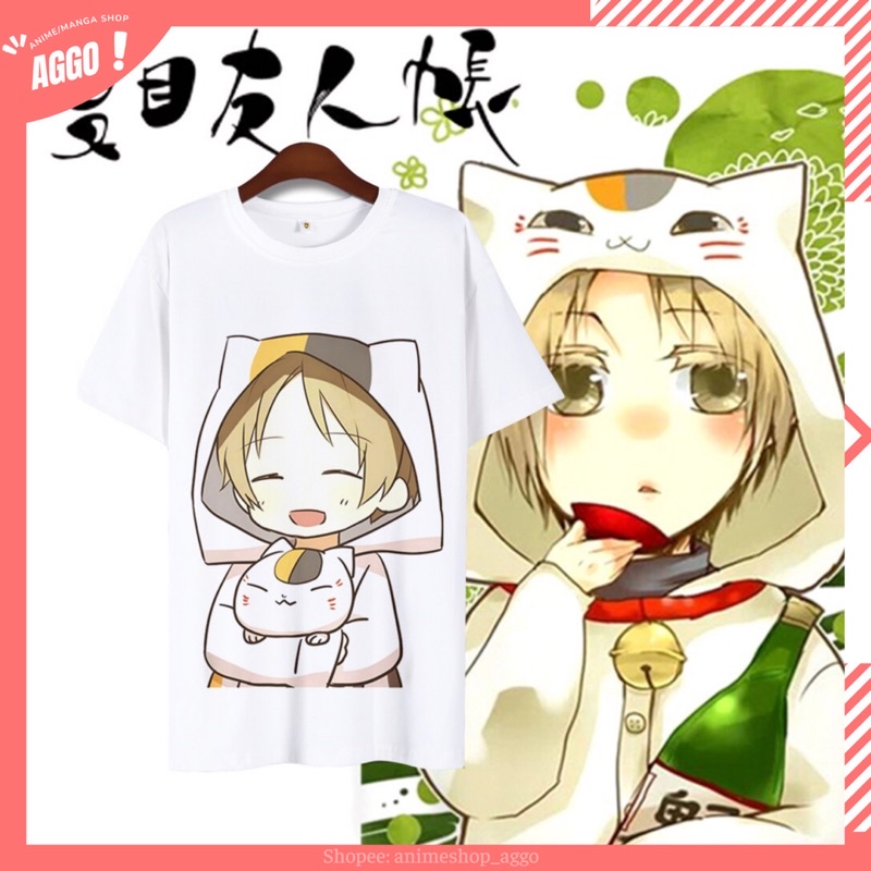 Áo Thun Nyanko-sensei - anime Natsume Yuujinchou