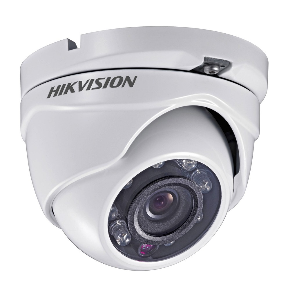 CameraHD-TVIbán cầu hồng ngoại 20m ngoài trời 2MP HIKVISION DS-2CE56D0T-IRM (Trắng)