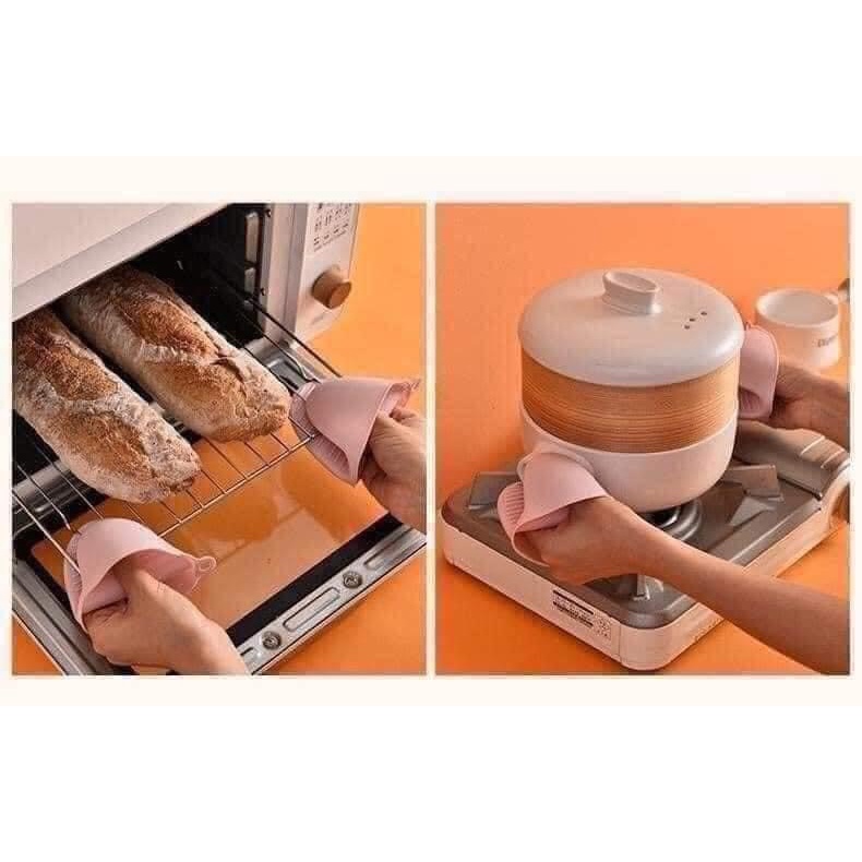 Găng Tay Lót Nồi Bằng Silicone, Chịu Nhiệt Độ Cao, An Toàn