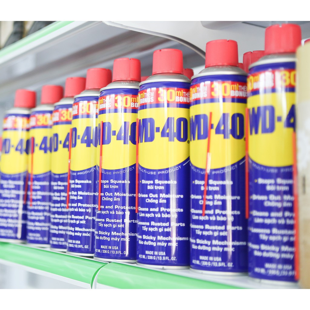 Dung dịch chống rỉ sét và bôi trơn WD-40