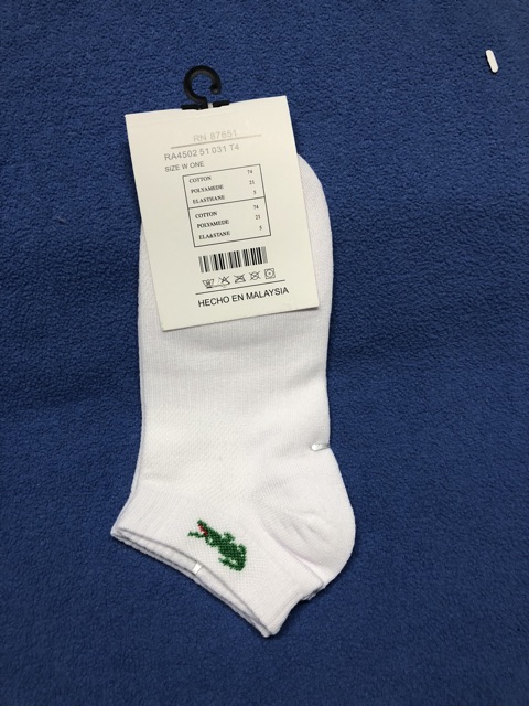 COMBO 5 ĐÔI TẤT NAM LACOSTE CỔ NGẮN