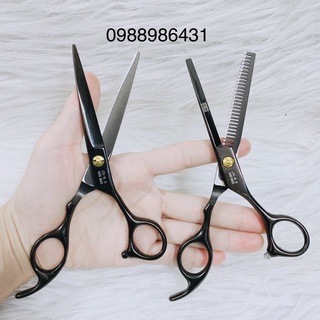 Bộ kéo cắt tóc và tỉa tóc thép không gỉ japan