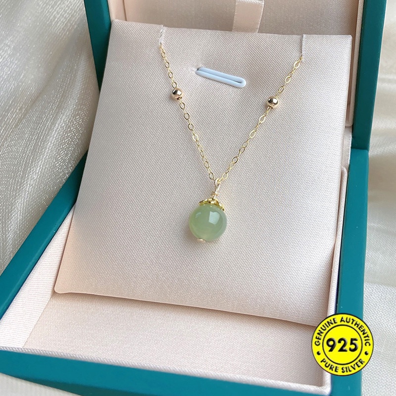 Vòng cổ Mặt Ngọc Bích Xinh Xắn Dành Cho Nữ Mới