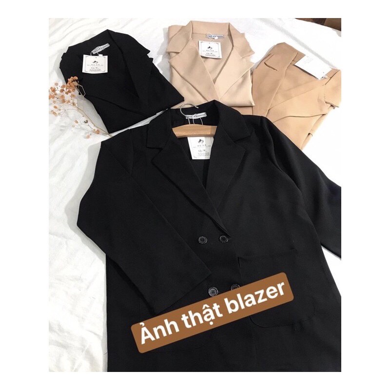 ÁO BLAZER HÀN QUỐC 2 LỚP (ảnh thật/sẵn/) | BigBuy360 - bigbuy360.vn