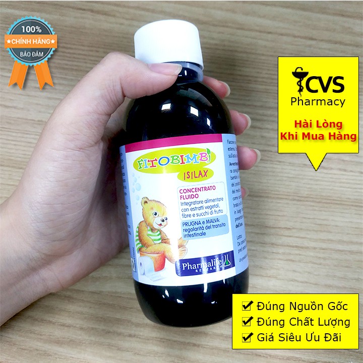 Siro Isilax Bimbi 200ml - Siro Thảo Dược Châu Âu Chống Táo Bón Cho Trẻ