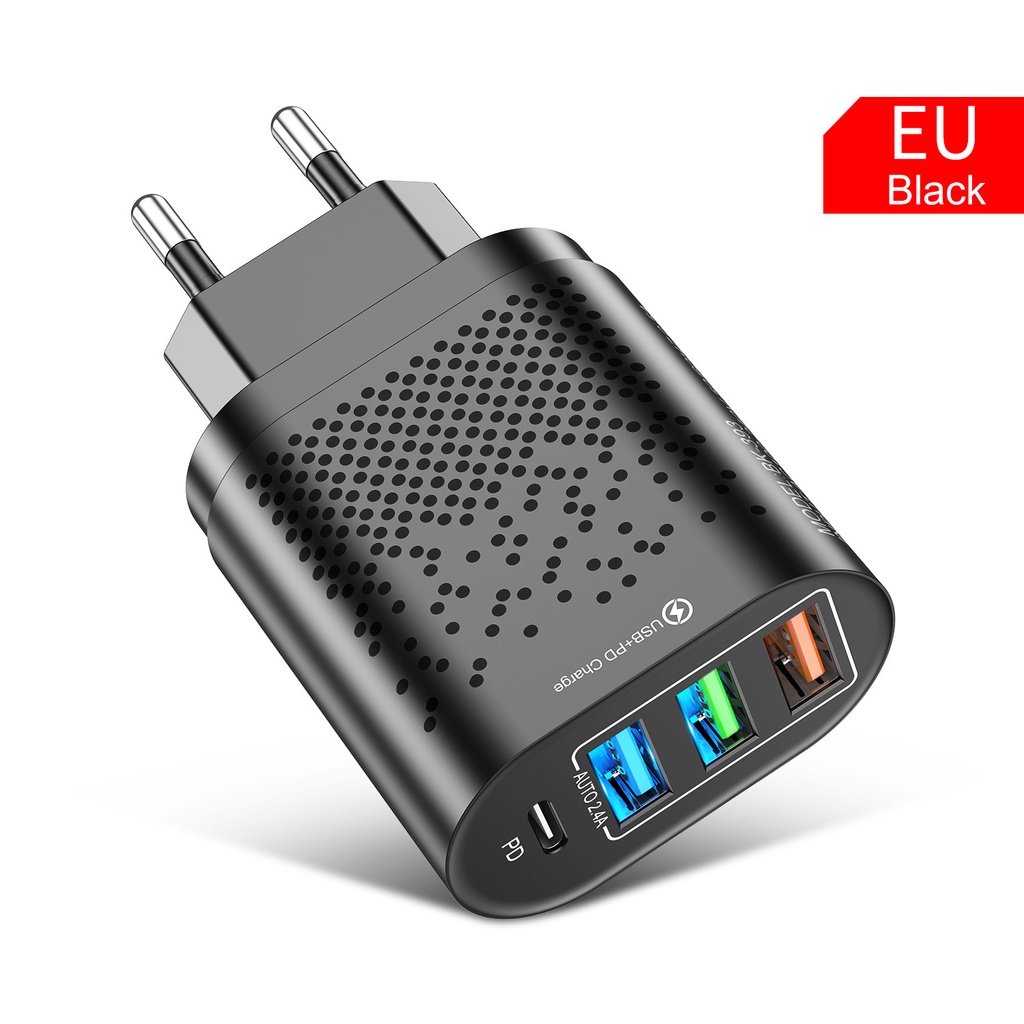 Bộ sạc nhanh USB và Micro USB 2021 SPRISE U75 48W 2.4A QC3.1 thích hợp cho Android