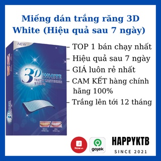 Miếng dán trắng răng 3D White Teeth Whitening Strips