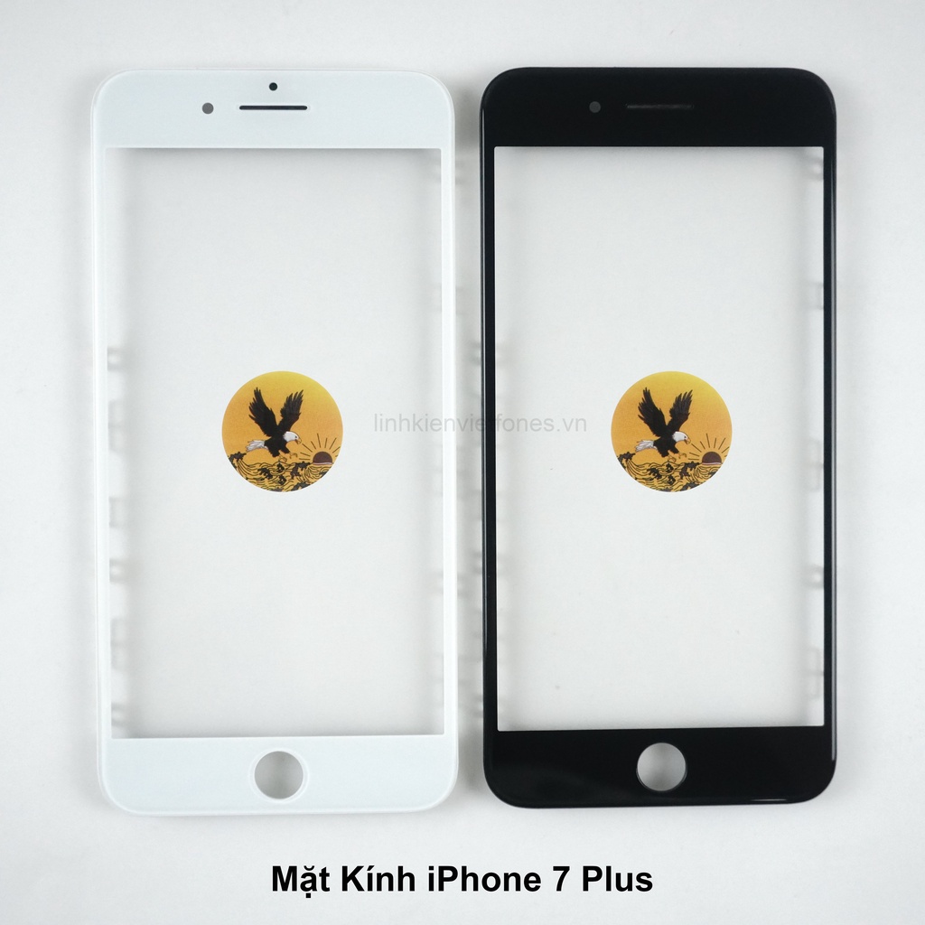 Mặt kính Liền Ron Ép Kính iP7 Plus (Trắng/ Đen)